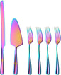 GoGeiLi Stainless Steel Rainbow Wedding Cake Cutting Set by GoGeiLi