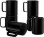 E-liu Large 15 Ounces Porcelain Coffee Mug Tea Mugs Set of 6 | Cups by Creatingwarmandrefinedlifestylekitchenandhomeessentials