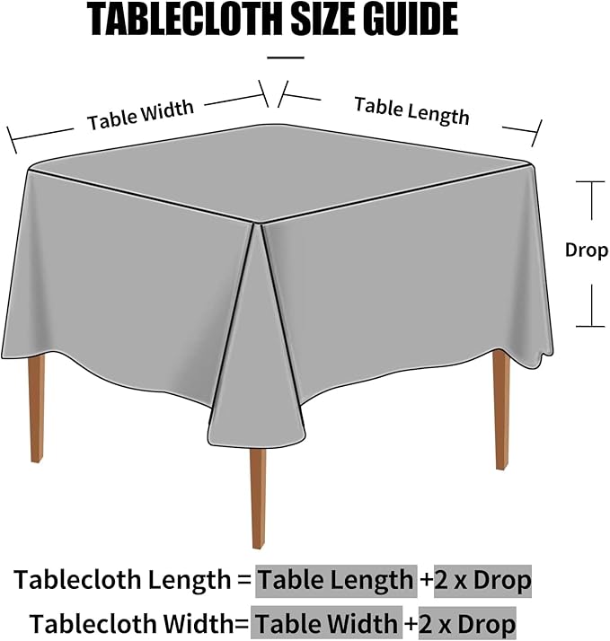 Smiry Square Table Cloth, Waterproof Heavy Duty Vinyl Tablecloths, Wipeable Washable Table Cover for Kitchen, Dining Room & Valentines(Pink, 54" X 54")