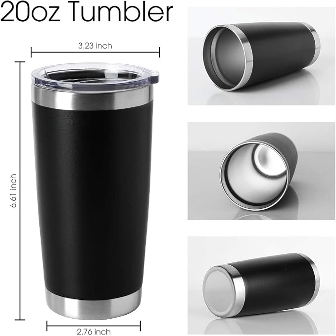 HASLE OUTFITTERS 20oz Tumblers Bulk Stainless Steel Cup - Image 2
