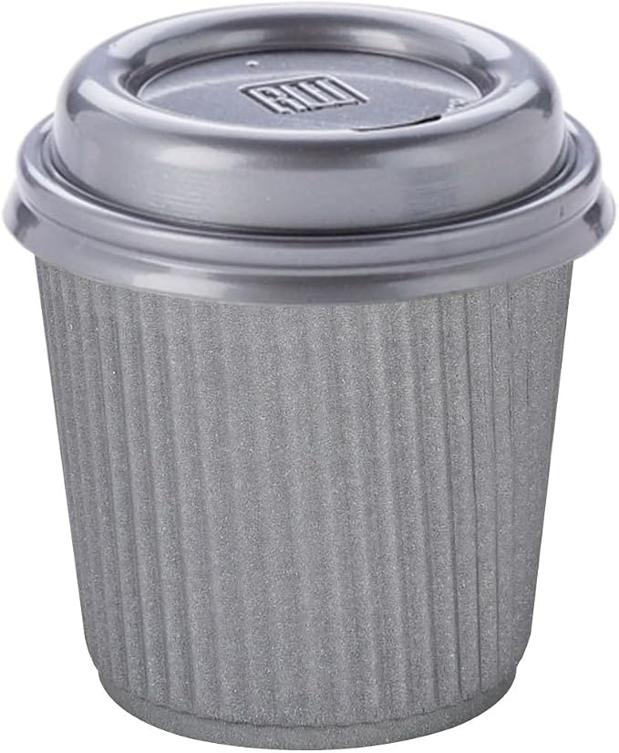 Restaurantware 4 Ounce Ripple Wall Disposable Coffee Cups, 500 Insulated Gray - Image 6