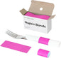 Self-Adhesive Napkin Bands, Hot Pink | Wrap silverware & napkins, elegant table by NATURALABEL