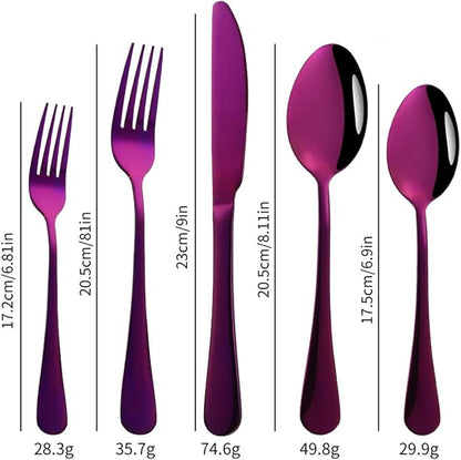 Stainless Steel Customized Flatware Set, Engraving Name Knife Forks Spoon - Image 2