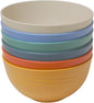 LuckyZone Unbreakable Cereal Bowls - 24 oz Reusable Wheat Straw Bowl Set of 6 - Dishwasher & Microwave Safe - Perfect for Cereal, Soup and Rice - BPA Free, Healthy & Eco-Friendly (6 Color_H)