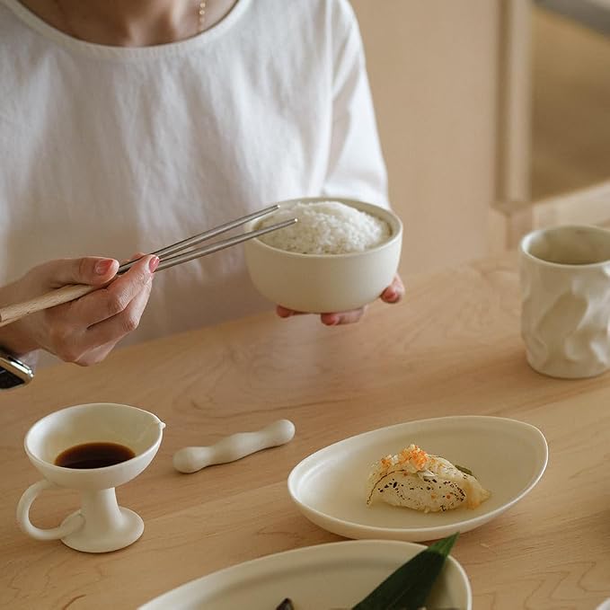 WENSHUO Classic Round Cereal Bowl Set of 4, Ceramic Soup Bowls, Breakfast Bowl - Image 7