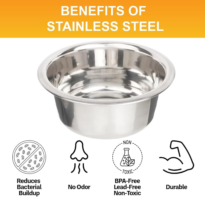Neater Pet Brands 2.2 Cup Stainless Steel Dog Bowls, 1 Single Neater Feeder - Image 5