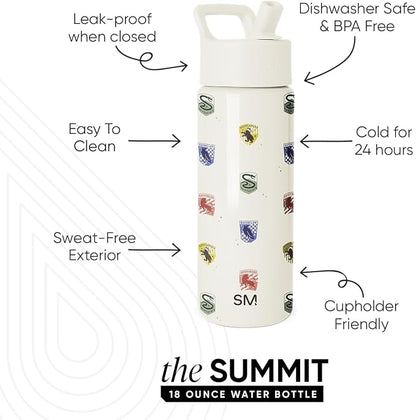 Simple Modern Harry Potter Kids Water Bottle & Toddler Cup | 18oz | Insulated - Image 2