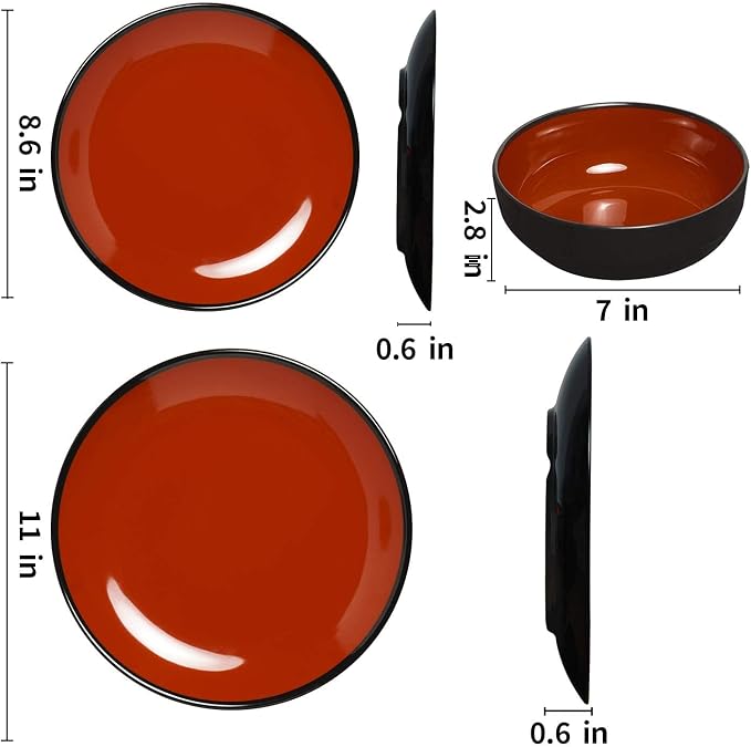 TP 18-Piece Melamine Dinnerware Sets, Service - Image 7