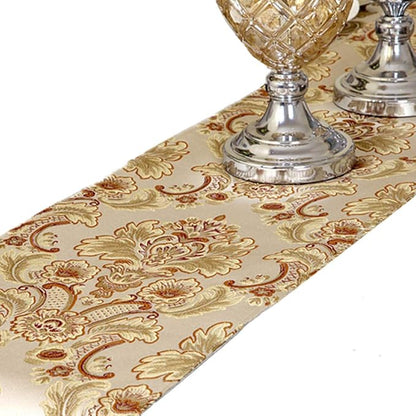 European Jacquard Fabric Multi-Tassels Table Runner - Image 3