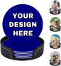 Custom Funny Coasters with Logo Picture Name by YHPHRTA