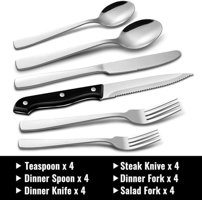 Hiware 24-Piece Silverware Set - Image 2