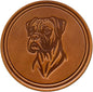 Dog Breed Leather Coasters – Premium Full Grain Table Protectors by Handmade