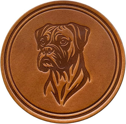 Dog Breed Leather Coasters – Premium Full Grain Table Protectors - Image 2