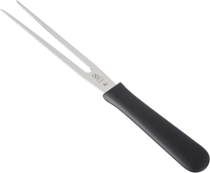 Mercer Culinary M14007 Millennia Black Handle, 7-Inch Straight, Cook's Fork - Image 2