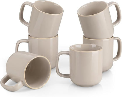 vancasso Coffee Mugs Set of 6, 12 Oz Ceramic Coffee Cups by vancasso