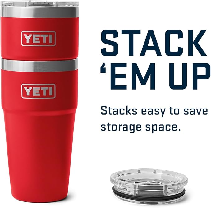YETI Rambler 20 oz Stackable Tumbler, Stainless Steel, Vacuum Insulated - Image 6