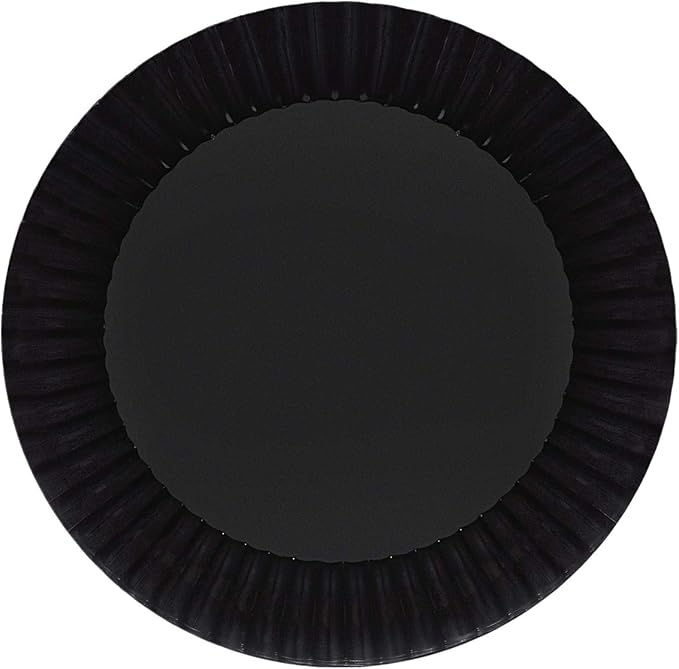 Party Essentials Deluxe Quality Hard Plastic 70 Count Round Party/Salad Plates by PartyEssentials