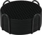 Silicone Coasters Set of 8 with Holder,Coasters for Drinks,Beer,Coffee Coasters,Suitable for Kinds Cups,Hot or Cold,Anti-SLI,Non-Stick,Anti-Overflow Tabletop Protection and Decor (8 Pcs, Black)