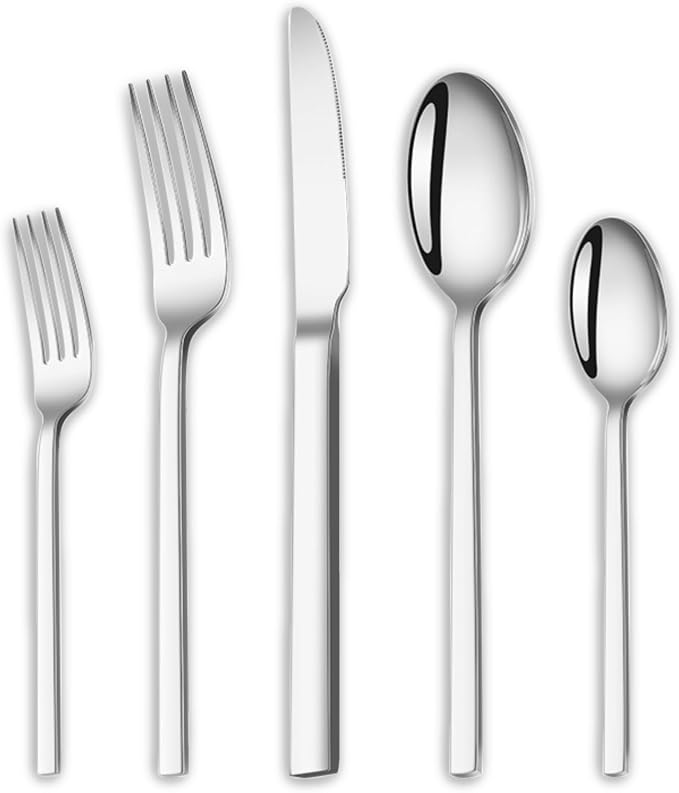 Silverware Set, 20-Piece Forged Novelty Flatware Cutlery Utensil Set Premium by Unknown