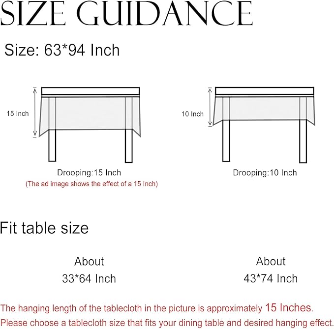ISAENNE Designer French Light Beige Long Tablecloth Rectangle,Linen Florals and Birds Pattern Table Cloth,Anti-Wrinkle Decorative Tablecloths for Dining Thanksgiving Kitchen,63"*94"-Cornucopia