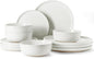 Famiware Milkyway 12-Piece Stoneware Dinnerware Set, Dishes Set by Famiware