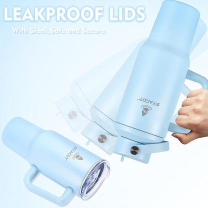 40 oz Tumbler with Handle and Straw or Convert to 40 oz Insulated Water Bottle - Image 4