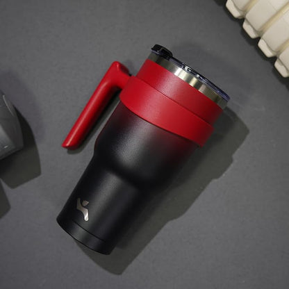 Konokyo 30 oz Tumbler with Handle and Straw, Insulated Travel Mug | Mystic - Image 7
