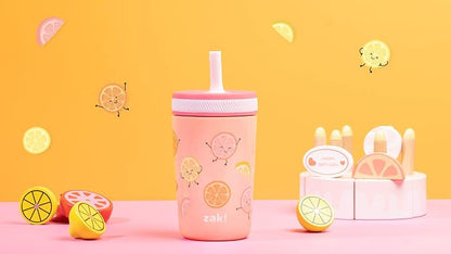 Zak Designs Happy Fruit Kelso 12oz Stainless Steel Leak-Proof Toddler Cup - Image 9