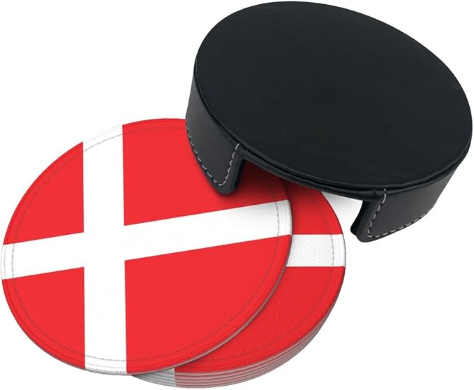 Danish Flag Coasters for Drinks - Image 9