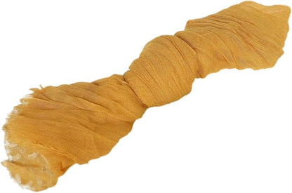 Efavormart 5 Pack 24"x19" Mustard Yellow Matte Gauze Cheesecloth Napkins - Image 7