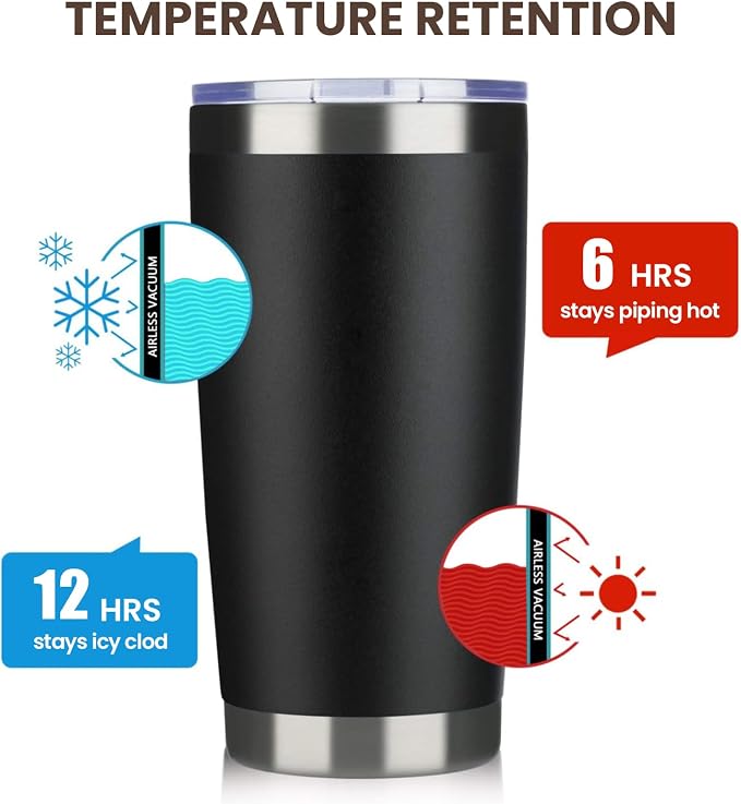 MEWAY 20oz Tumbler 4 Pack Double Wall Vacuum Insulated Travel Mug Bulk - Image 6