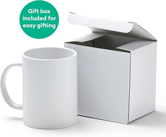 Cricut Mug Press Ceramic Mug Blank 15oz 2/Pkg-White - Image 12