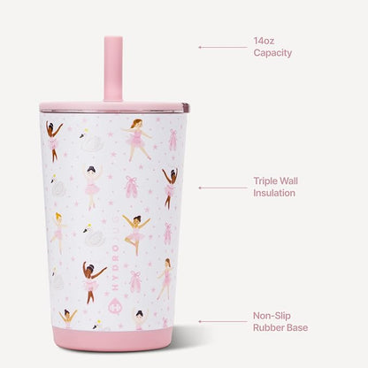 14oz Everyday Tumbler in Pink by HydroJug | Vacuum insulated stainless steel - Image 3