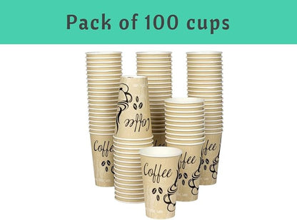 Disposable Coffee Cups, To Go Paper Hot Cups, Classic Design - Image 4