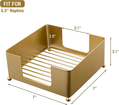 MyGift Modern Metal Square Napkin Holder - Image 6