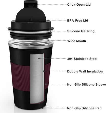 KETIEE Travel Mug 12oz, Insulated Coffee Mug - Image 3