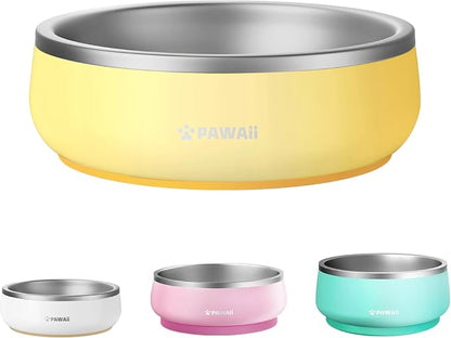 Pawaii Small Dog Bowl, 12 oz Stainless Steel Food and Water Bowl, 1 Pack | by Pawaii