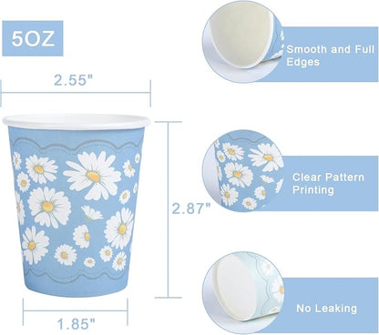 Lamosi 300 Pack 5 oz Paper Cups, Disposable Small Bathroom Water Cups | Mini - Image 2