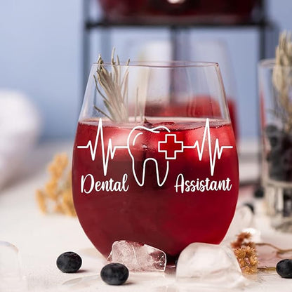 AGMDESIGN Funny Dental Assistant Wine Glass Gift Box, Appreciation Gifts - Image 5
