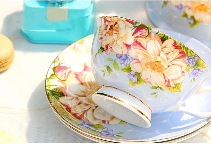 Vintage Ceramic Teacup, Elegant Coffee Cup - Image 3