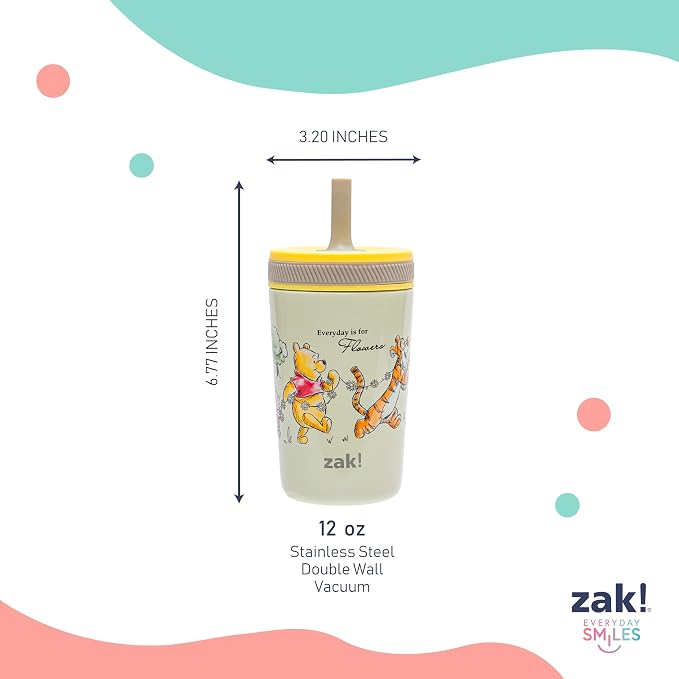 Zak Designs Bluey Kelso 12oz Stainless Steel Leak-Proof Toddler Straw Cup - Image 9