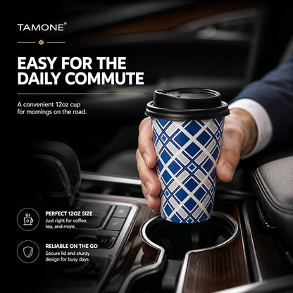 Tamone 100 PACK 12OZ Disposable Coffee Cups - Image 9