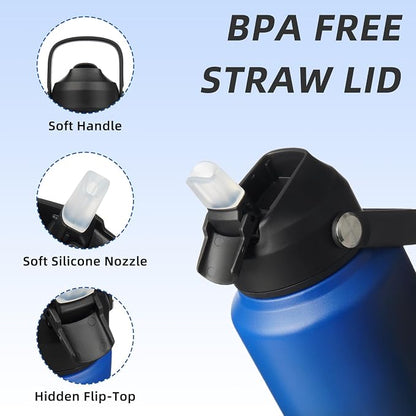 BJPKPK 40oz Insulated Water Bottle, Stainless Steel Bottle - Image 2