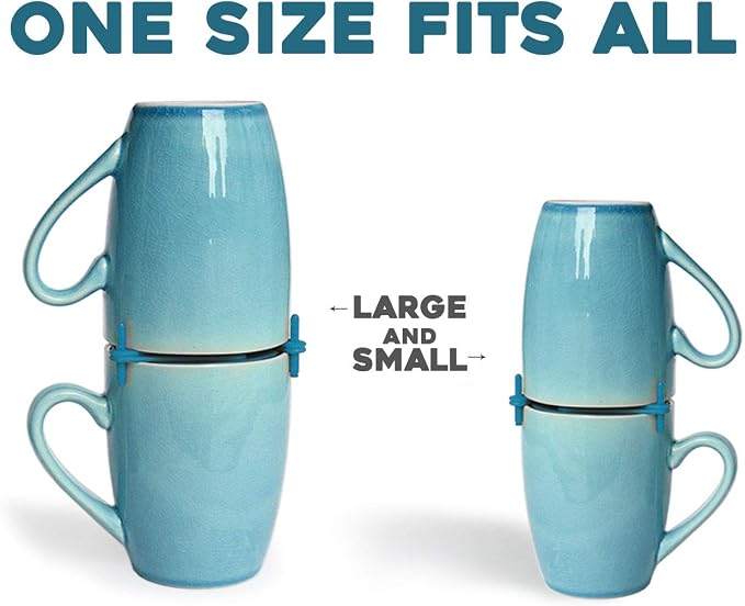 Mug Stackers for Kitchen Cabinets, Coffee Cup Stacker 6-Pack, Individual - Image 3