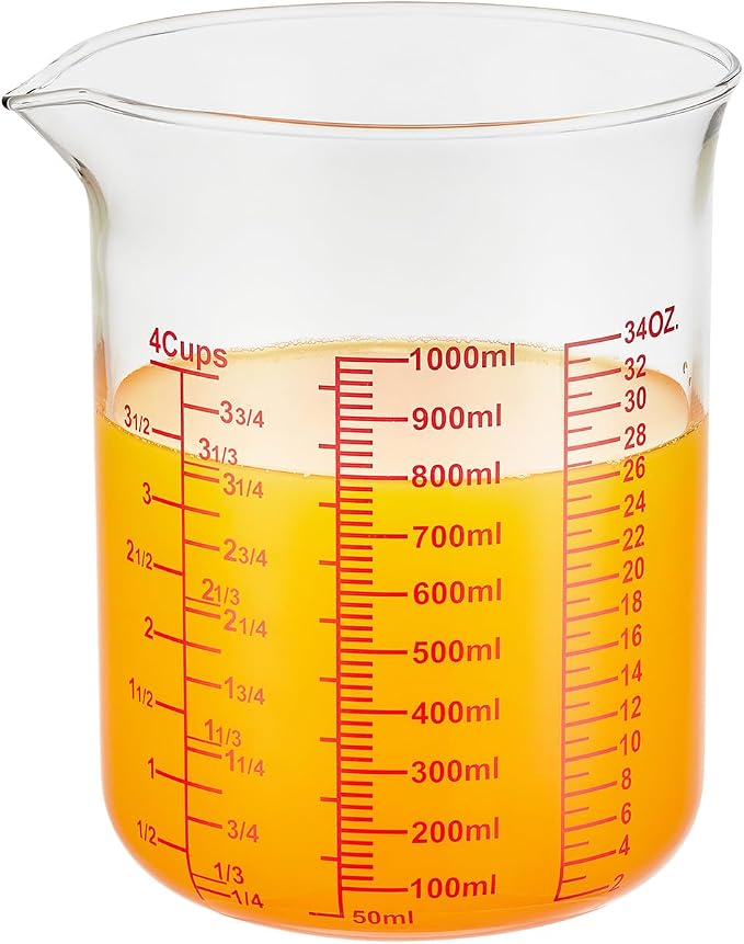 High Borosilicate Glass Measuring Cup-V-Shaped Spout，Glass Measuring Beaker - Image 9