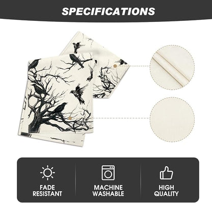 Artoid Mode 210 GSM Halloween Table Runner 13x120 Inch Home Party Decor | - Image 5