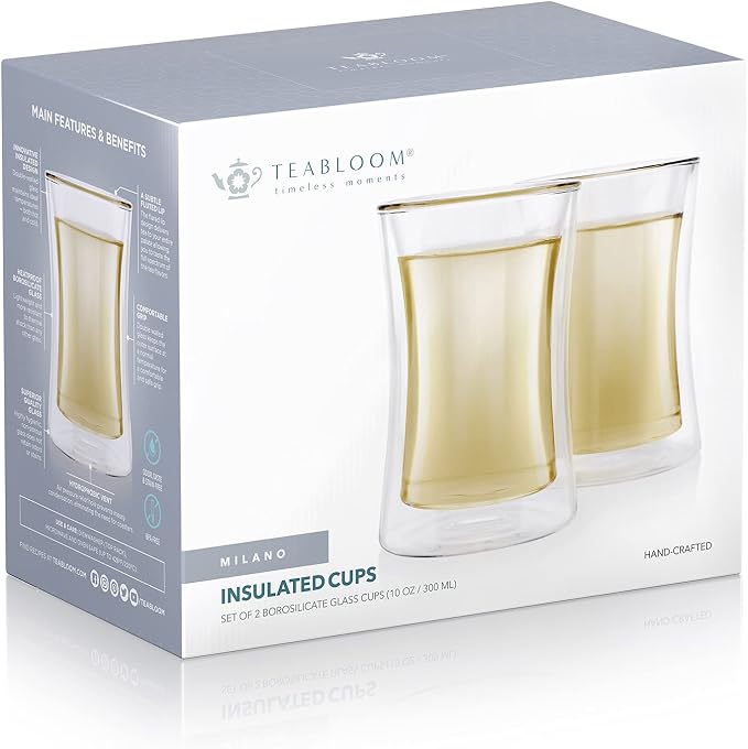 Teabloom Modern Insulated Tasting Glass Cups - Image 5