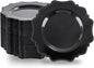 COLOSUS 100pcs Black Plastic Dessert Plates - 7.5 Inch- Heavy Duty Disposable Plastic Appetizer/Salad/Cake Plates for Party Wedding Birthday and Everyday Use