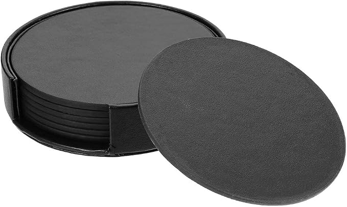 6 Packs PU Leather Coasters for Drinks - Image 7
