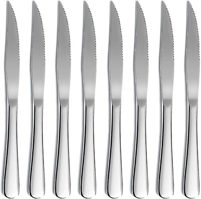 Steak Knife Set, Kyrtaon Serrated Knife, Stainless Steel Sharp Knives Set by Kyraton